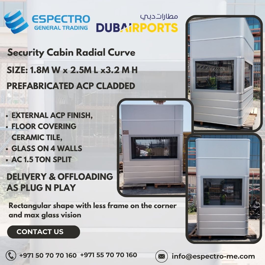 Premium Security Cabin Radial Curve – Dubai Airports